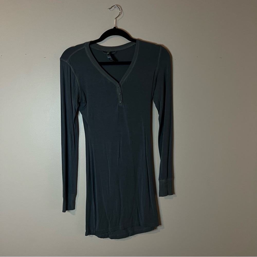 Skims sleep dress blue